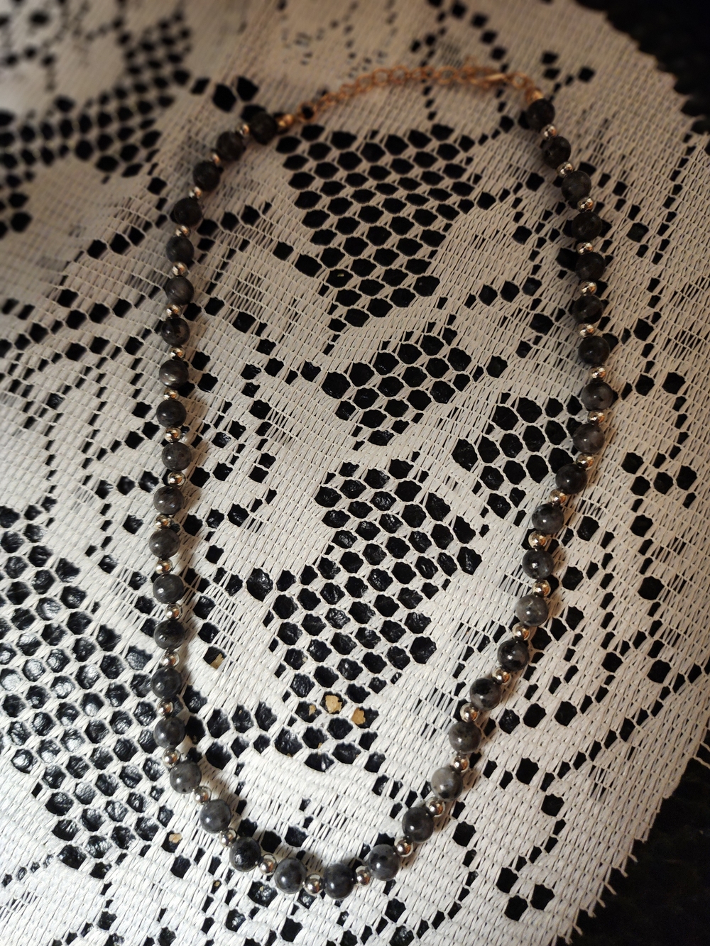 Beautiful Beaded Handmade Labradorite Necklace
